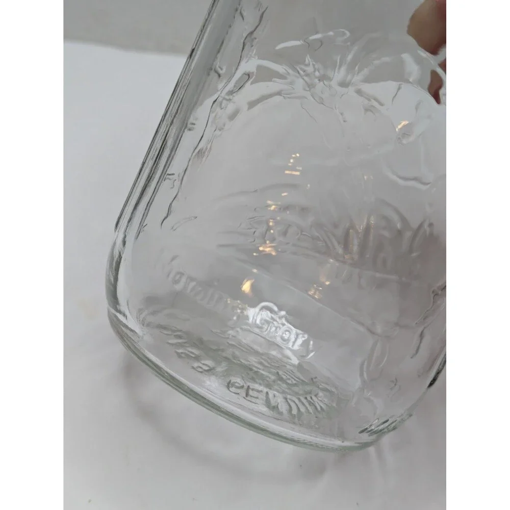 Ball Mason Canning Jar MORNING GLORY Flower Pint Special Edition 1970s Vintage